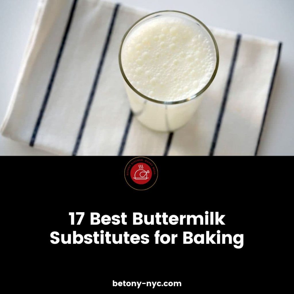 17 Best Buttermilk Substitutes for Baking - Betony