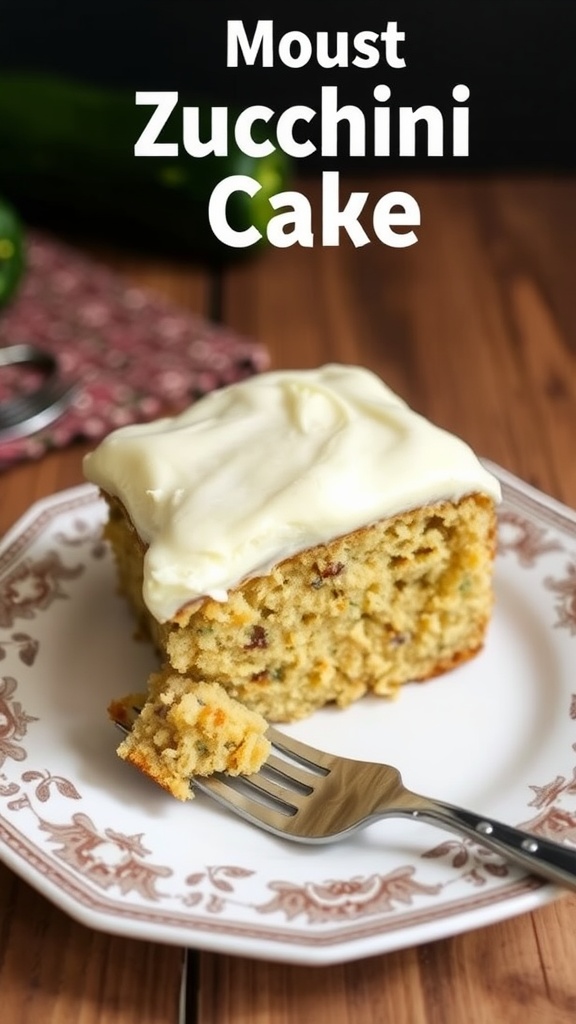 zucchini cake with cream cheese frosting